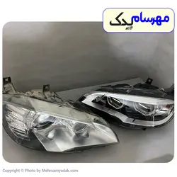 چراغ جلو و طلق چراغ BMW X6 مدل ۲۰۱۳ تا ۲۰۱۸ چپ و راست