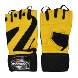دستکش بدنسازی مردانه ماراتن مدل 402P880 زرد
