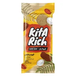 پکیج خرما بار قهوه و نارگیل کیتاریچ 25 گرمی بسته 12 عددی