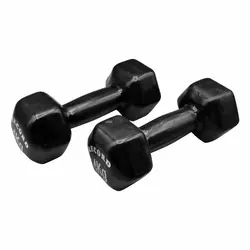 دمبل بدنسازی رکورد مدل Strong روکش دار وزن 4.0 کیلو گرم بسته دو عددی
