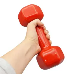 دمبل بدنسازی رکورد مدل Strong روکش دار وزن 3.0 کیلو گرم بسته دو عددی