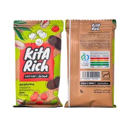 پکیج خرما بار پسته و کرن بری کیتاریچ 25 گرمی بسته 12 عددی