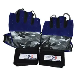 دستکش بدنسازی آندر آرمور مدل GDS-150 چریکی FREE SIZE