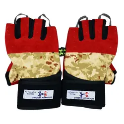 دستکش بدنسازی آندر آرمور مدل GDS-150 چریکی FREE SIZE