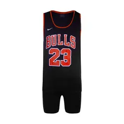 ‫‫‫‫‫ست رکابی و شلوارک ورزشی نایک طرح PY-BULLS 23 مشکی