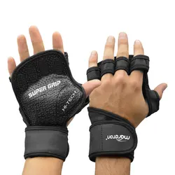 مچبند و محافظ کف دست بدنسازی مردانه مدل SuperGrip -402M1290 مشکی