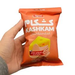 کشک خشک تنقلاتی کشکام سمیه با طعم پنیر چدار  25 گرمی