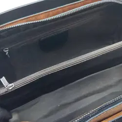 کیف زیبای زنانه برند چرم طبیعی گلدوزی شده وارداتی مدل 569