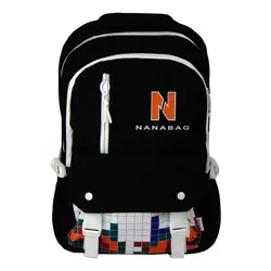 کوله پشتی نانابگ- کیف مدرسه خارجی وارداتی مارک NANABAG,پارچه ای سبک جادار