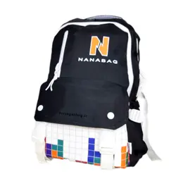 کوله پشتی نانابگ- کیف مدرسه خارجی وارداتی مارک NANABAG,پارچه ای سبک جادار