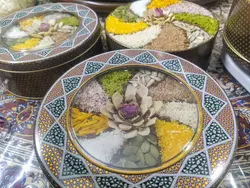 حلوای رنگینک خرما، پر مغز، 1 کیلویی