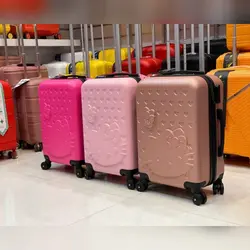 چمدان هلو کیتی سایز ۲۰ اینچ بچگانه