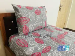 خرید آنلاین ملحفه کشدار تخت یک‌نفره مدل ماکائو قرمز