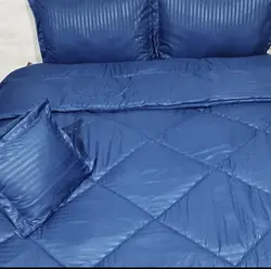 سرویس کامل لحاف روتختی هتلی رنگ سرمه‌ای