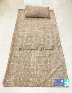 ملحفه تشک زمینی طرح پتینه نسکافه ای