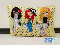 روبالشی دخترانه طرح سه دختر