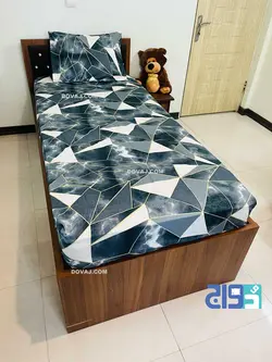 روتختی کشدار تخت تک نفره طرح ترک، کندو کد 140209163