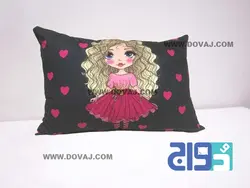 روبالشی دخترانه طرح دختر موفرفری