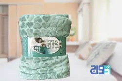 پتوی مسافرتی ژله‌ای دونفره تیسا سبز سدری