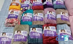 پتوی مسافرتی ژله‌ای دونفره تیسا سبز سدری