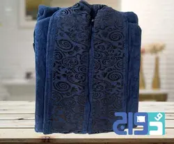 حوله تن پوش لاله تبریز(LALEH) رنگ سرمه ای سایز۱۳۵