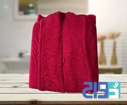 حوله تن پوش لاله تبریز(LALEH) رنگ زرشکی سایز ۱۳۵