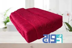 حوله تن پوش لاله تبریز(LALEH) رنگ زرشکی سایز ۱۳۵