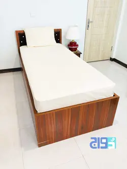 خرید ملحفه کشدار تک نفره ساده نخی رنگ سفید| فروشگاه دواج