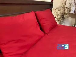 خرید روتختی کشدار دونفره (قرمز ) در سایز 180 و 160 | دواج