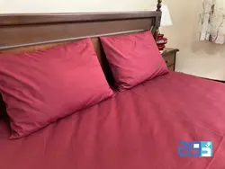 روتختی کشدار تترون ساده دونفره کد 140003302 (رنگ زرشکی)