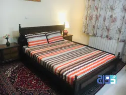 روتختی کشدار تخت دونفره طرح پیام کد 139812211 (قهوه ای نارنجی)
