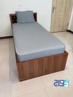 روتختی کشدار تشک یک و نیم نفره ساده تک رنگ ( طوسی) کد 140105051