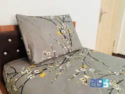 روتختی کشدار عرض ۱۲۰ مناسب تخت های 1.5 نفره طرح برگ زنبق