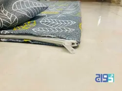 کاور زیپ دار تشک طرح ماکائو کد 140008241(رنگ زرد)