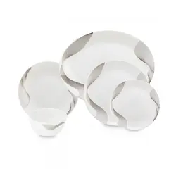 سرویس غذا خوری 25 پارچه اوپال هومیت طرح آیما پلاتین