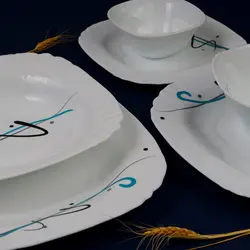 سرویس غذا خوری اوپال طرح آرشا فیروزه ای