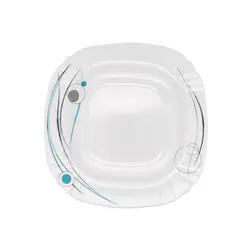 ست خیار خوری 9 پارچه طرح ملینا آبی مربع