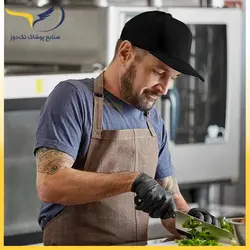 کلاه آشپز و باریستا نقاب دار