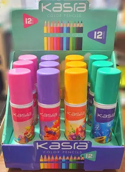 مدادرنگی 12 رنگ لوله ای کسرا