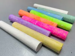 گچ تخته سیاه 12 عددی رنگی