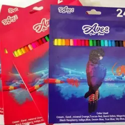 مداد رنگی 24 رنگ Aves | خرید عمده مداد رنگی 24 رنگ Aves با ارزان ترین قیمت از فروشگاه رامین تحریر