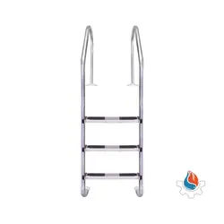 نردبان استخری 3پله استیل