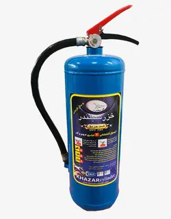کپسول آتش نشانی فوم و گاز 6 کیلویی خزر سیلندر