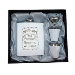 ست قمقمه کتابی دو لیوانه سفید طرح دار - فروشگاه کمپ88