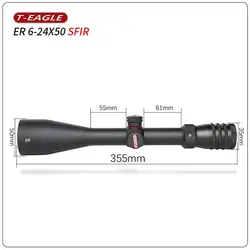 دوربین تفنگ تی ایگل مدل ER 6-24X50 HK