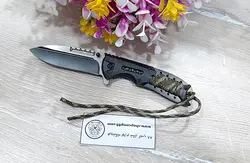 چاقو جیبی تاشویی دسته تاکتیکال استیل