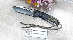 چاقو جیبی تاشویی دسته تاکتیکال استیل