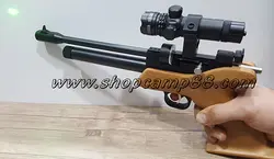 تپانچه گازی مجاز چوبی مدل سی پی وان با لیزر