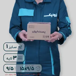 کارتن پستی سایز یک طرح ایران پست