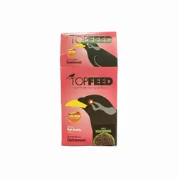 غذای خشک مرغ مینا حاوی کرم تاپ فید مدل Topfeed Essential Blend MealWorm With MealWorm For Minah وزن 1 کیلوگرم
